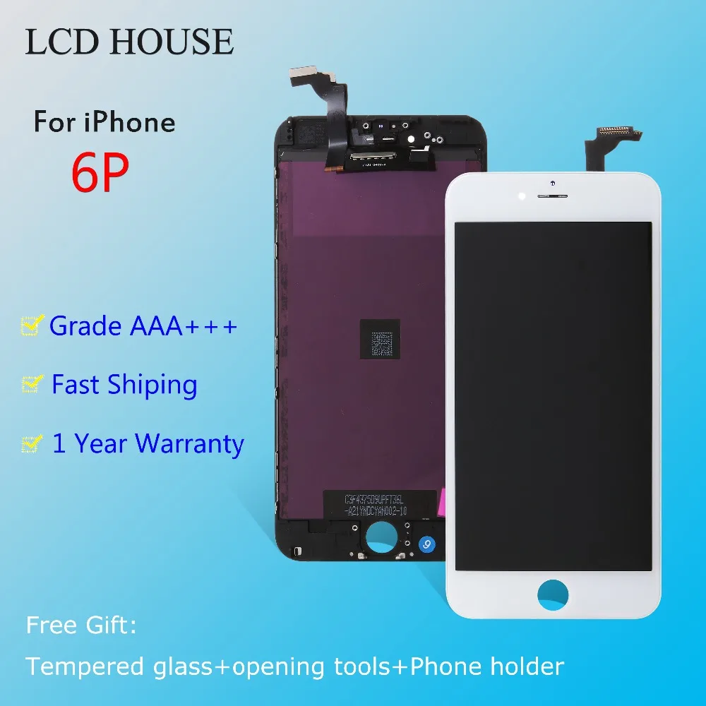 

Top Quality Screen For iPhone 6Plus Display LCD Touch Screen Replacement Digitizer Assembly 5.5 inch AAA Quality A1524 A1522