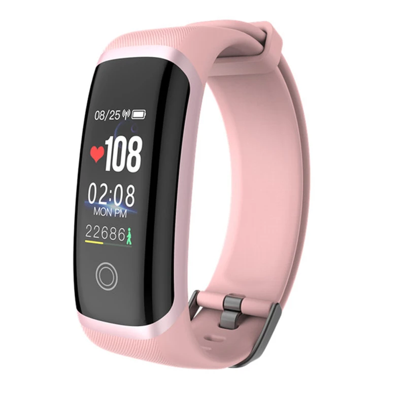 Fitness Smart Bracelet For Women Girls Sports Pedometer Heart Rate Sleep Tracke Call Reminder Color Screen Wristband | Электроника