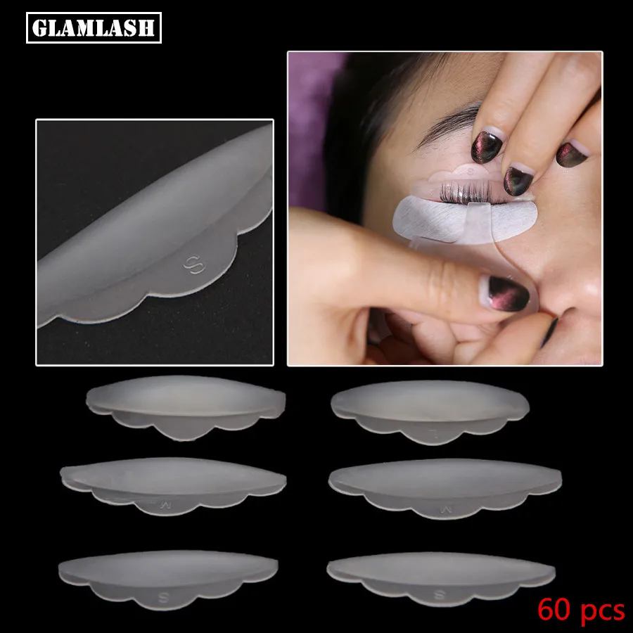 

GLAMLASH 60pcs Eyelash Lift Lifting Curlers Curl Silicone Eye Lash Extension Shields Pads Makeup Accessories Applicator Tools