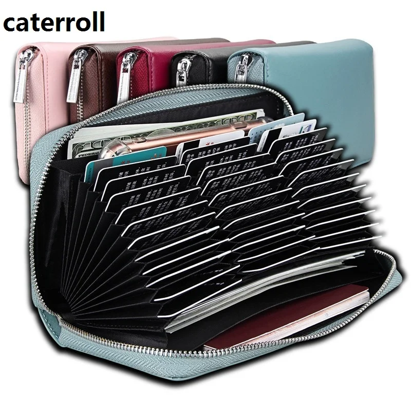 

real leather wallet women card holder purse 100% genuine leather womens wallets and purses luxury brand money bag