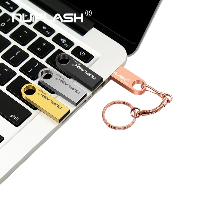 Nuiflash USB флеш-накопитель 8 ГБ/16 ГБ/32 ГБ/64 ГБ флеш-накопитель 128 ГБ Флешка флеш-диск USB 2,0 карта памяти USB диск Бесплатный брелок