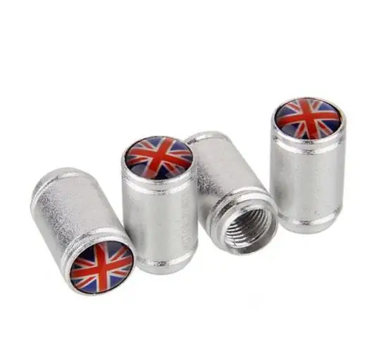 

120 pcs Matt Silver Auto Valve Caps Tire Dust Cover Motor sport Wheel Tyre Air Valve Caps For SAAB VOLVO Rline GTI Car Styling