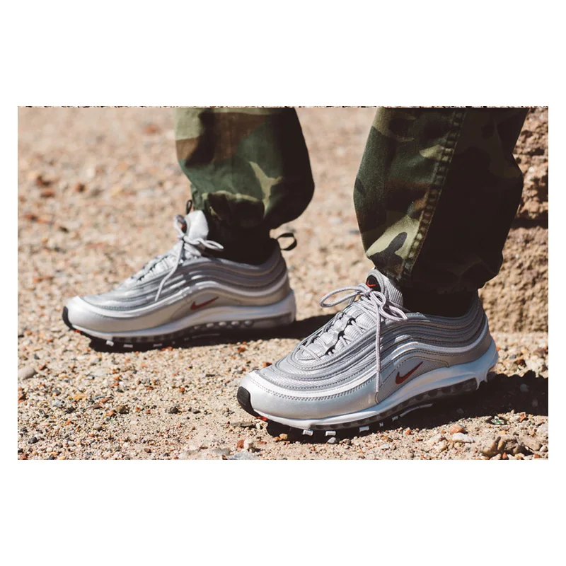NIKE AIR MAX 97 OG QS New Arrival Original Men's Running Shoes Cushion Outdoor Sneakers #884421-001