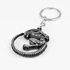 Popular Game Aliens Predator Key Chain Vintage Bronze AVP Alien Queen Keychain Fashion Metal Alloy Pendant Keyring For Fans ► Photo 2/6