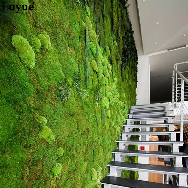Luyue 1 M * 1 M cuadrado Planta Artificial césped casa simulación planta Fondo pared musgo césped verde Sod Interior decoración de la ventana Luyue 1 M * 1 M cuadrado Planta Artificial césped casa simulación planta Fondo pared musgo césped verde Sod Interior decoración de la ventana