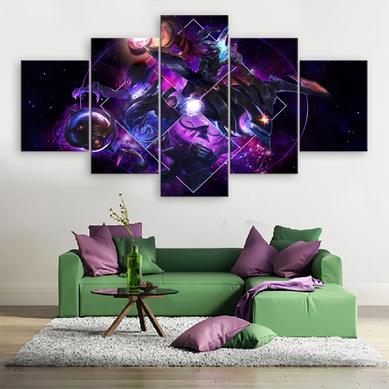 5-Pieces-Canvas-Printed-Dark-Star-Character-Home-Decor-Canvas-Painting-Pictures-League-of-Legends-Wall (1)
