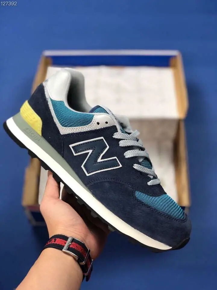 New Balance Nb574 Аутентичные мужские/wo мужские кроссовки для бега, дышащие Nb574 уличные спортивные кроссовки, европейские размеры 36-44 - Цвет: 5