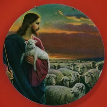 Klassische frommen Jesus design malerei keramik wandbehang handwerk platten kirche Christian glauben Gebet gericht believer geschenk