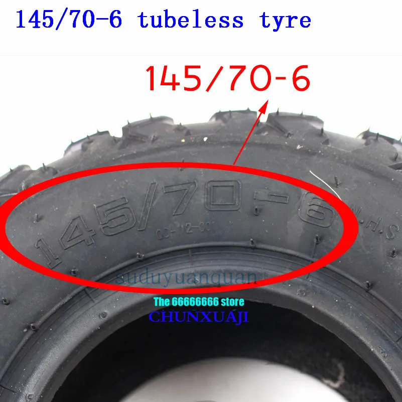 145/70-6 дюймов передние или задние бескамерные шины вакуумные шины для 50cc 70 90 110cc 125cc дети Quad Dirt Bike Багги ATV багги