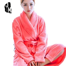 New Women Robe Bathrobes Sleepwear Female Autumn Flannel Lounge Thickening Coral Fleece Long-sleeve Nightgrown Nightdress