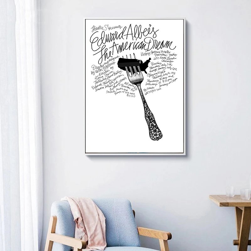 Amercian Style Modern Quote Art Poster Fashion Dropshipping Canvas Prints Cuadros Decorative Wall Pictures No Frame