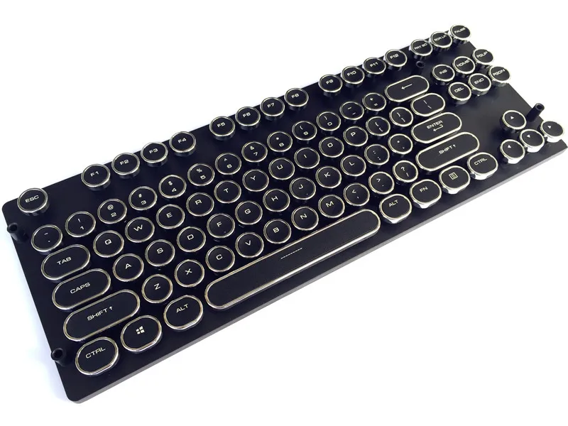 Топ печати 87/108 ANSI макет ретро пишущая машинка ABS Keycap черный для OEM Cherry MX Настенные