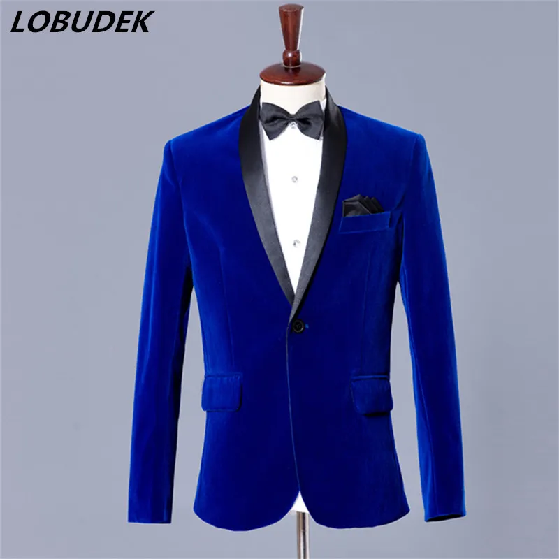 Formal Male jacket deep blue coat outfit blazer wedding groom studio ...