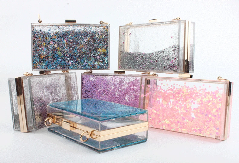 Artistic Glitter Sequins Clutch Bag - Well Pick