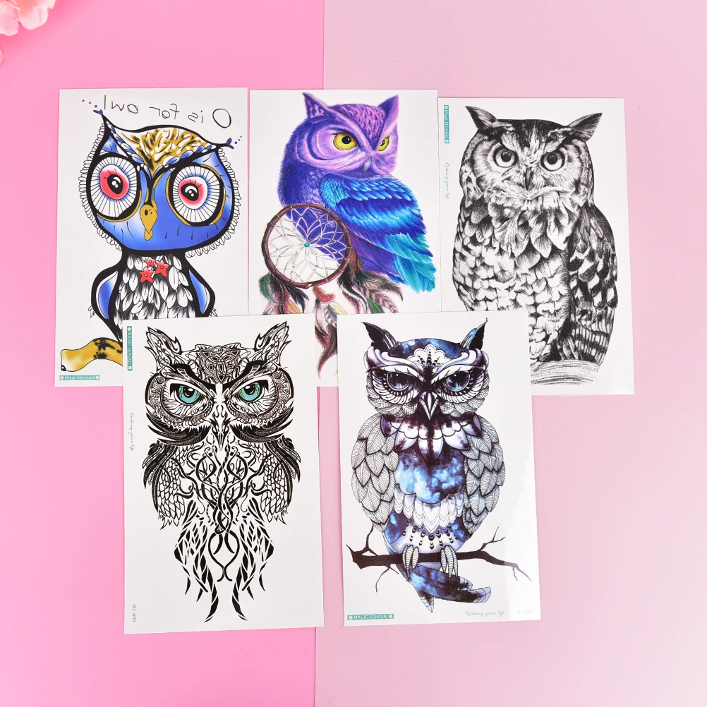 للماء الذراع البومة فلاش الوشم كم كبير المرأة المؤقتة وشم على شكل رسوم للجسم ملصقا للماء الذراع البومة فلاش الوشم كم كبير المرأة المؤقتة وشم على شكل رسوم للجسم ملصقا