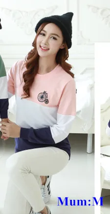 Брендовые летние Семья хлопковый Семейный комплект одежды для матери и детей, футболка с длинными рукавами одежда в стиле пэчворк толстовки с капюшоном EXO l - Цвет: Mother Pink M