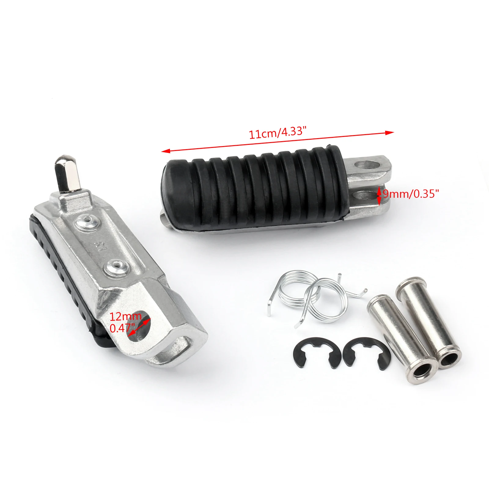 Передние педали для ног Artudatech Kawasaki ER 4N 6F 6N ZR 250 400 VERSYS 650|Подставки под ноги| |