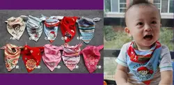 100 шт. 10 печатает ребенка младенцы малыша Хлопок Слюнявчики младенцев салфетки Обертывания отрыжку ткань шарф бинты шейный платок