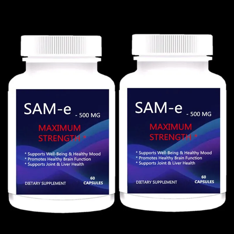 Pure SAM-e 500 mg дополнение-60 шт-то же(S-Adenosyl метионин) для поддержки настроения, суставного здоровья и функции головного мозга