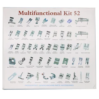 

Sewing Machine Accessory Low Shank Roller Sewing Machine Presser Foot Leather Household Sewing Machines Modern Home 52pcs Tool