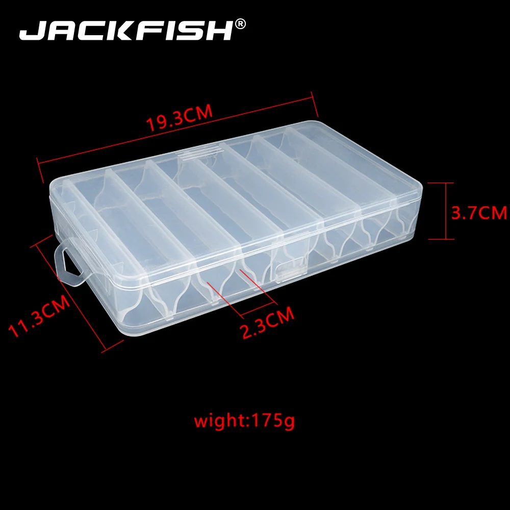 JACKFISH рыболовная коробка 19 см* 11 см блесна из ПВХ коробка для хранения чехол 14 Отсек Рыболовные снасти инструмент приманка коробка для ловли карпа Pesca