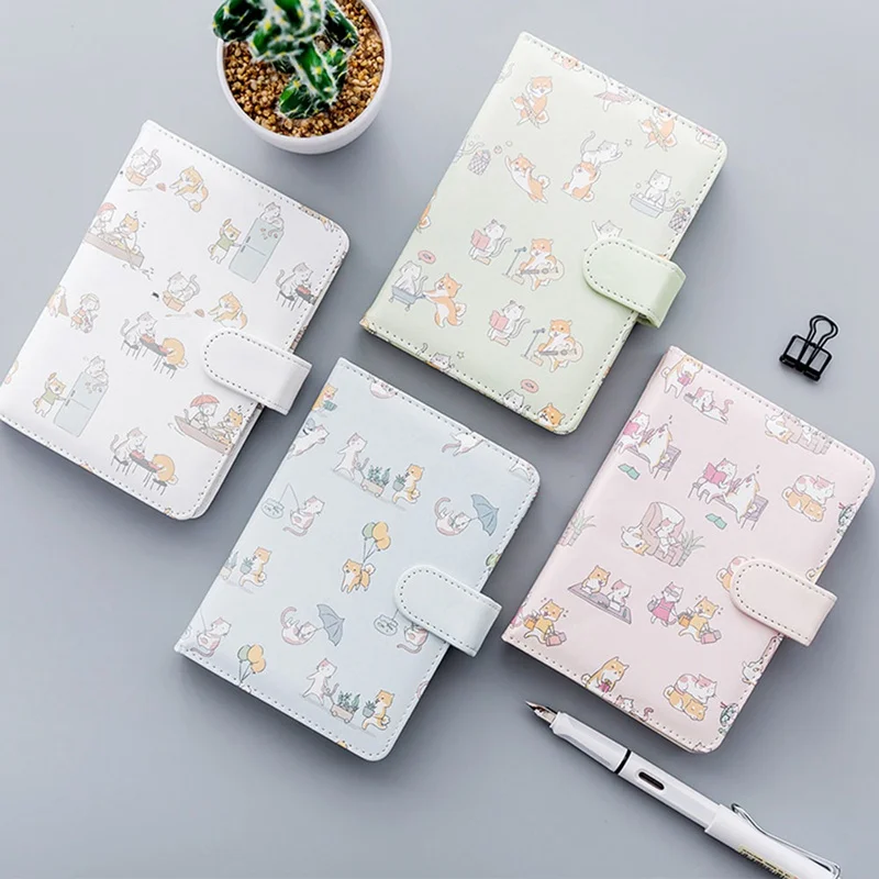 

New Arrival Cute PU Leather Floral Flower Schedule Book Diary Weekly Planner Notebook School Office Supplies Kawaii Stationery