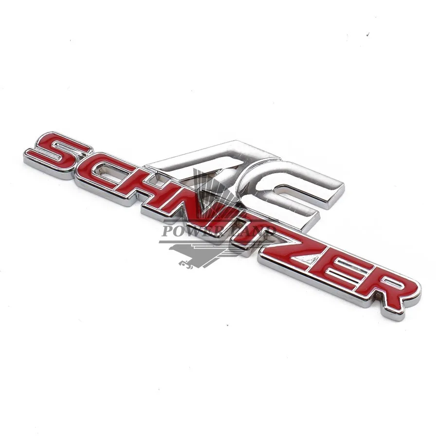 AC Schnitzer AC Schnitzer Boot Badge Metal Sticker Emblem Badge Logo Decal Silver Red 