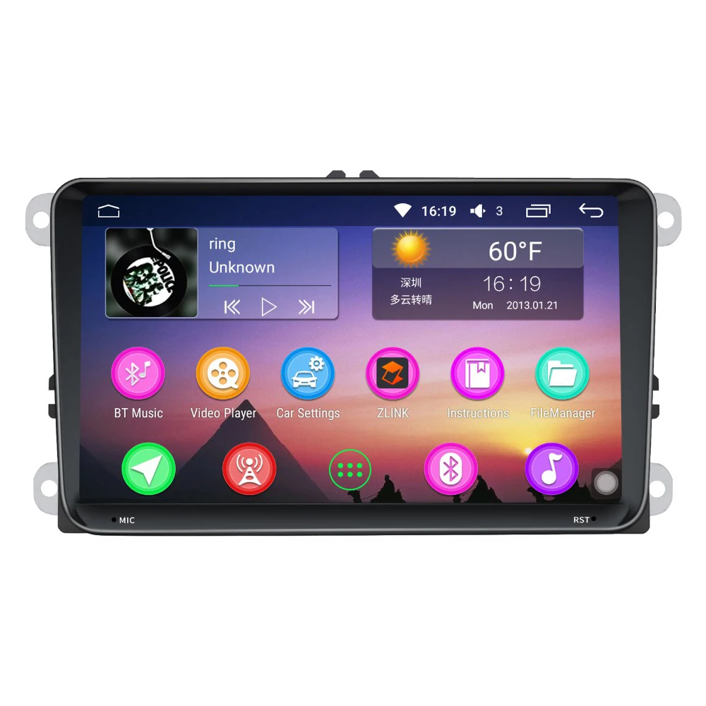 Clearance Android 8.1 4GB/32GB Built-in DSP Octa Core 2 Din 9" For Volkswagen Skoda/Polo/Golf/Passat GPS/Wifi/Bluetooth Car Radio 5