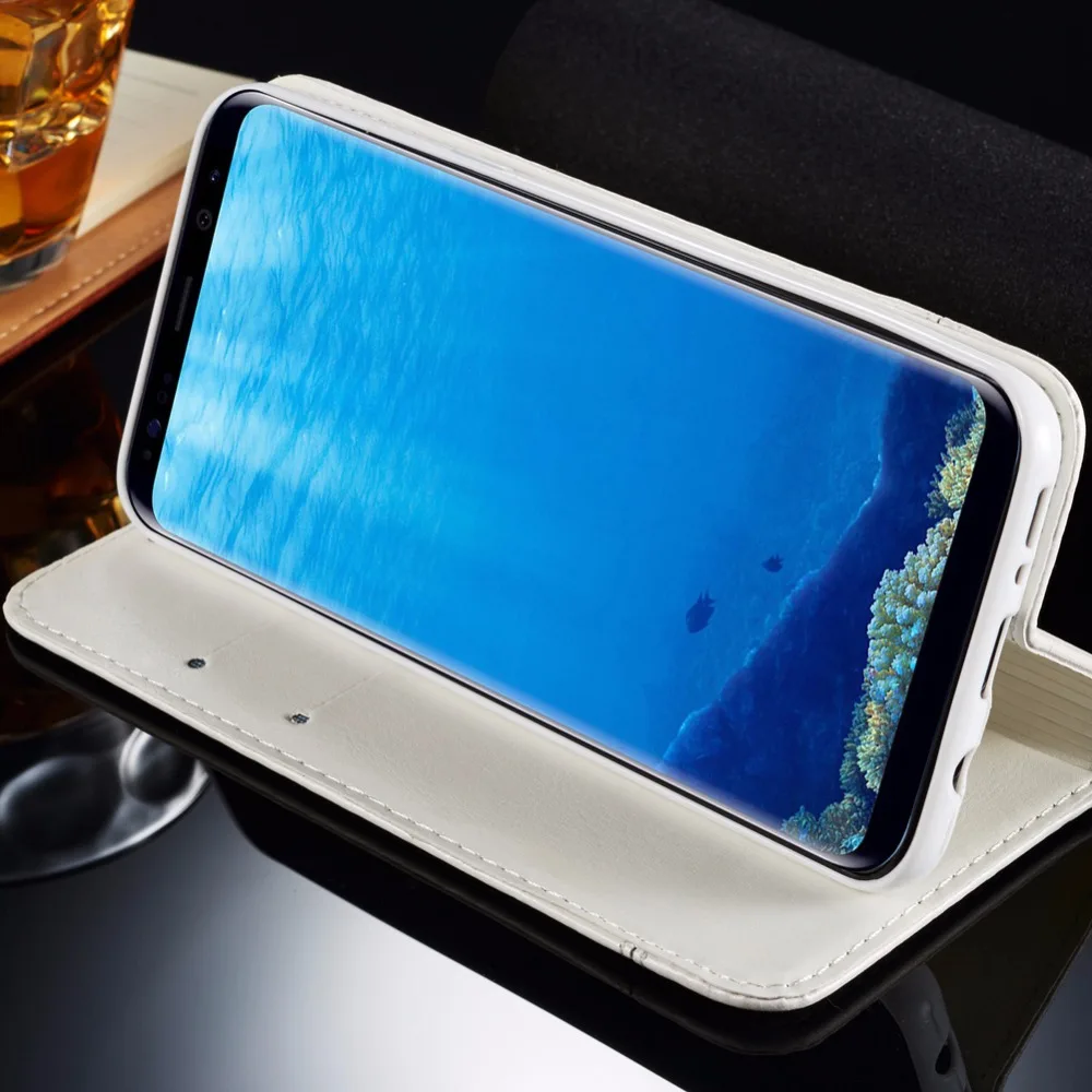 Для samsung Galaxy S6 S7 Edeg случае Роскошный кошелек кожаный флип чехол телефона Капа Coque