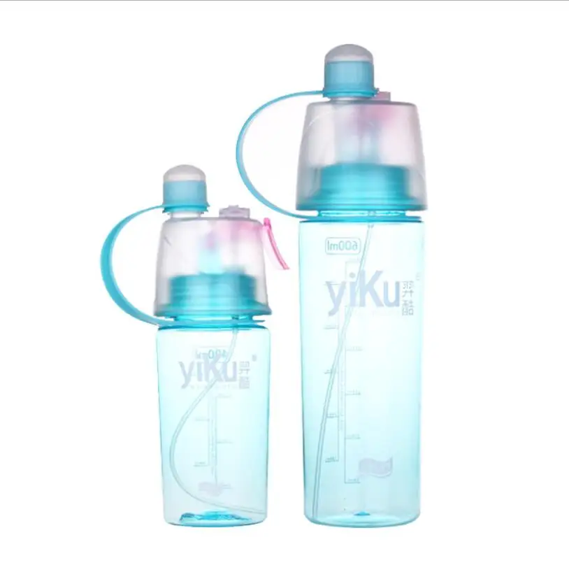 Креативный уличный спортивный переносной флакон для воды летняя бутылка с распылителем пластиковая чашка для рук