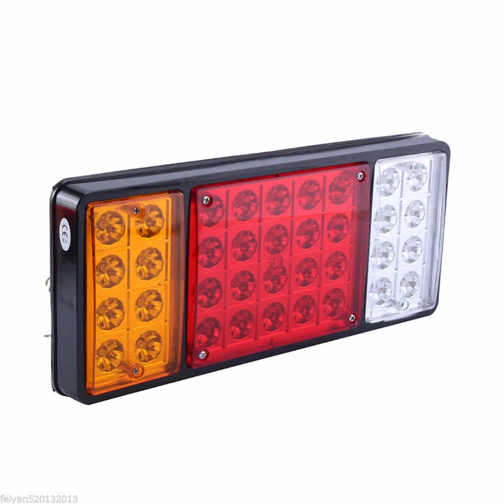 

2Pcs Universal LED Taillight Caravan Turn Signal Brake Lamp Indicator LED Light Trailer Driving Light