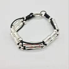 Новинка, Воловья веревка, ручная работа, восстанавливающий древние способы, браслет, 180 мм, бамбуковые аксессуары, первобытные браслеты в этническом стиле, B031