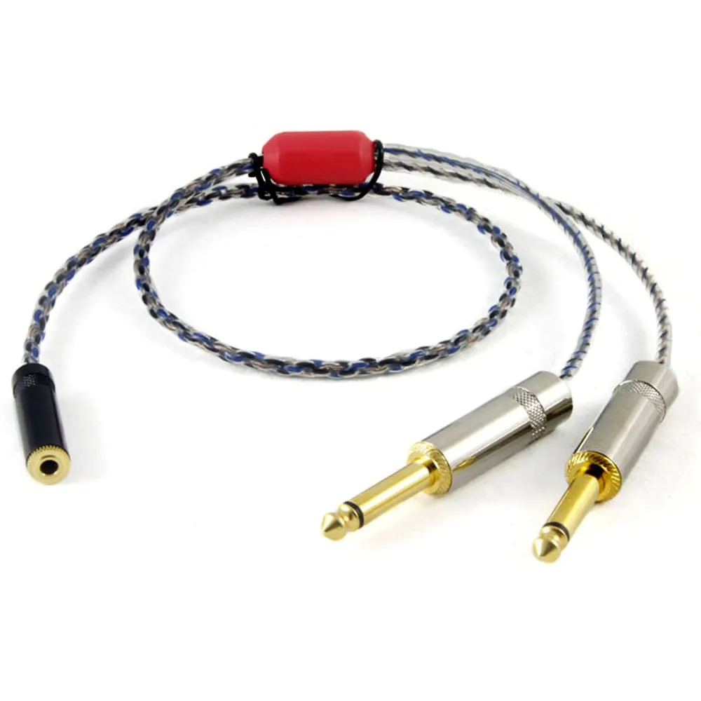 

ZY HIFI ZY-033 Cable HIFI 2TS to 3.5 Stereo master seat ( OCC ) Sound card straight push headset cable