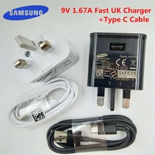

Original Adaptive Fast Charger 9V 1.67A USB UK Plug Quick Adapter 1M Type C Data Cable For Samsung Galaxy S8 S9 Plus Note 8 9