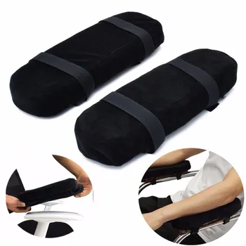 

2pcs Slow Rebound Memory Foam Armrest Cushion Pad Mayitr Removable Soft Chair Mat Elbow Rest Cushion Sponge Sets