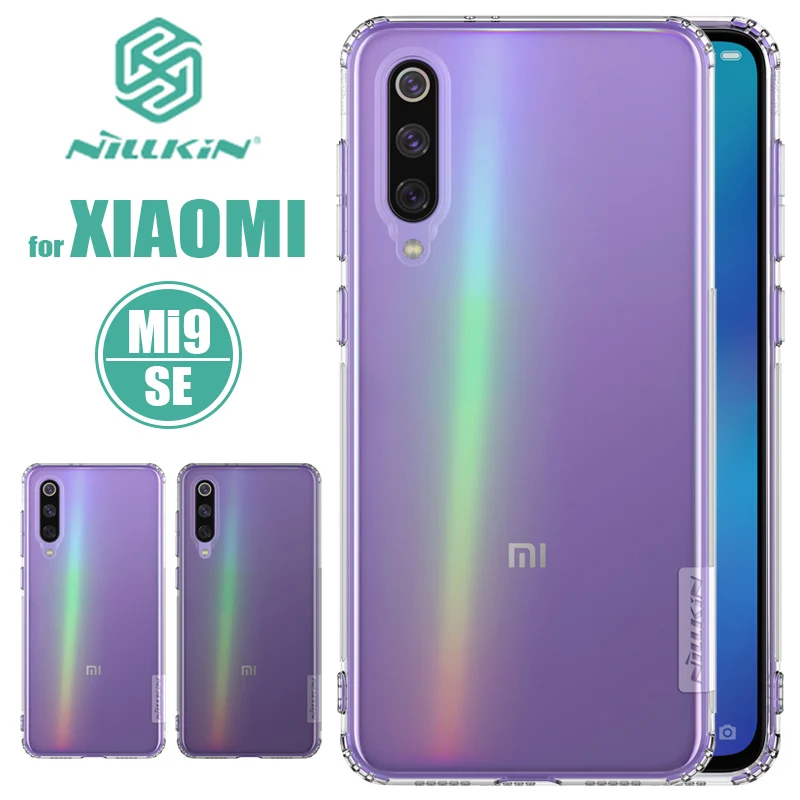 

Xiaomi Mi 9 SE Case Nillkin TPU 0.6mm Ultra thin Clear Xiaomi9 Soft Silicone Back Cover Phone Case for Xiaomi Mi9 SE Nilkin Case