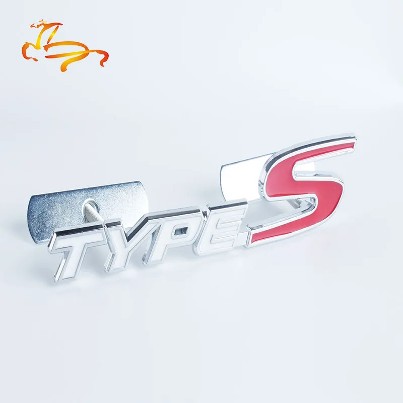 

Car Styling 3D Metal TYPES TYPE S Car Front Grille Emblem Badge For Honda City CRV HRV Accord FIT Odyssey Stream Crider CIVIC