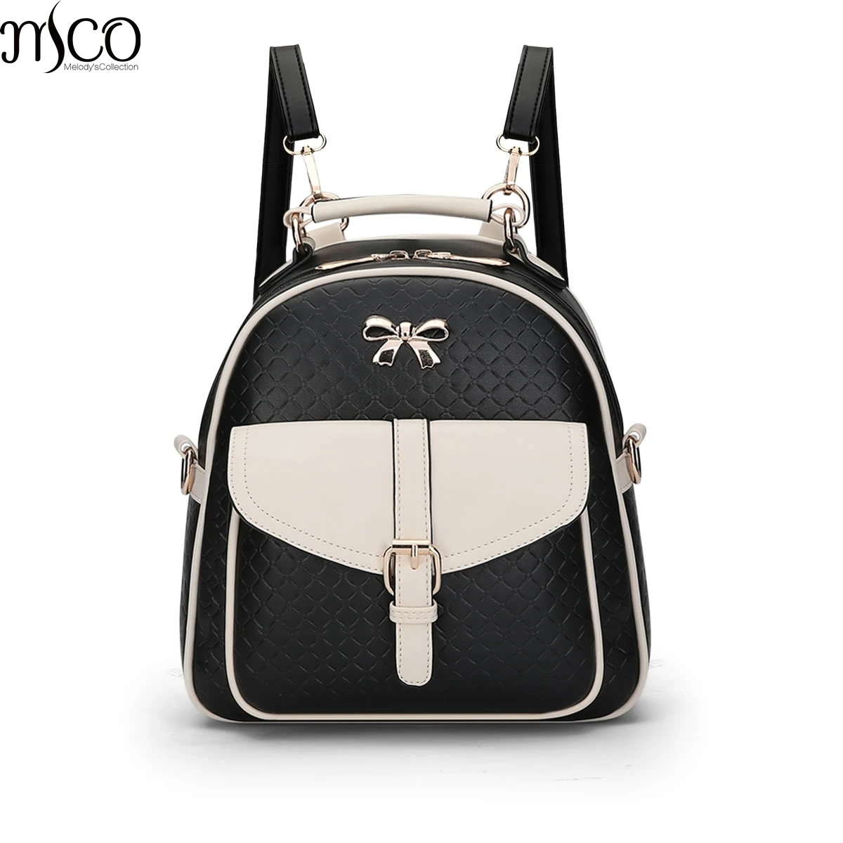 

Candy Color Mini School Backpack Preppy Style Diamond Lattice Bow Tie Shoulder Bags For Ladies Cute Teenager Girls Tote Hand bag