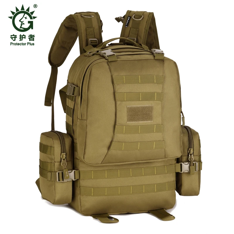 Field Tactical Hiking training Pack Outdoor 50L Climbing package Man Big Large Ride Travel Backpack Bag