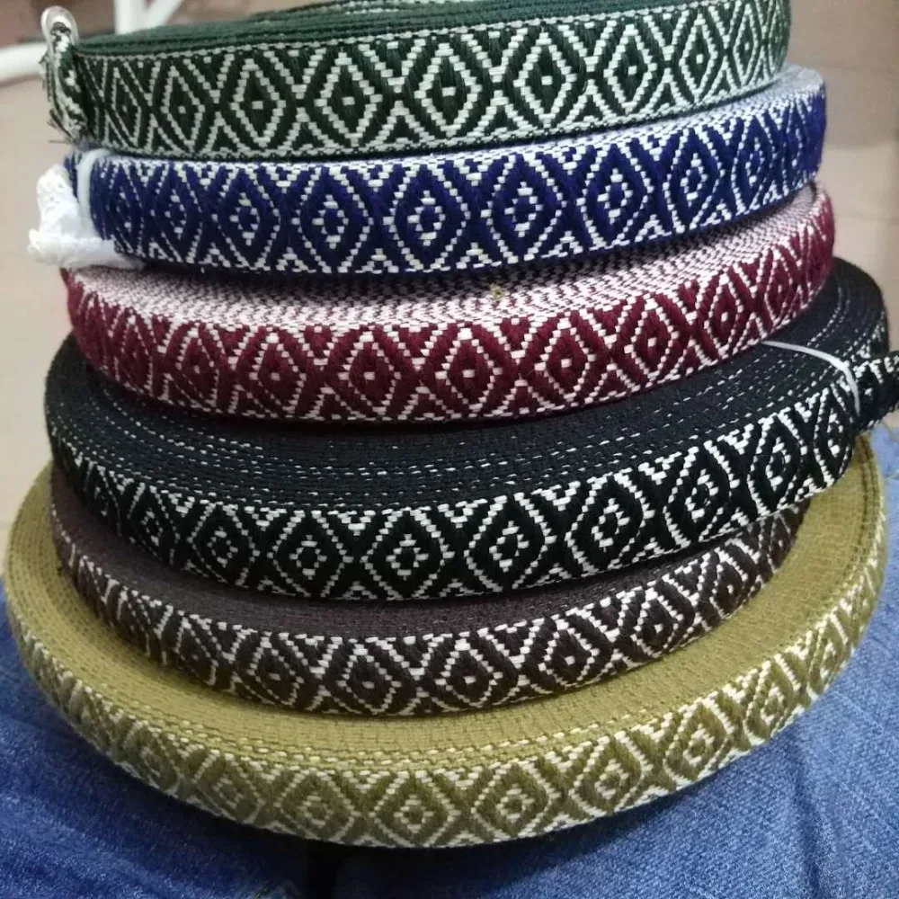 

25MM width Cotton Webbing Cotton Ribbon Woven Wedding Decorative Lace Accessories DIY Handmade Materials 5Yards