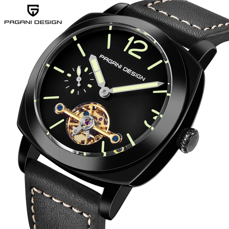 

Relogio Masculino PAGANI DESIGN Luxury Brand Business Mechanical Watch Men Waterproof Leather Military Automatic Wristwatch 2019