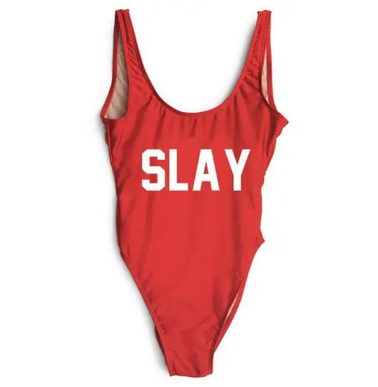 Buy SLAY Funny Swimsuit One Piece free shipping
