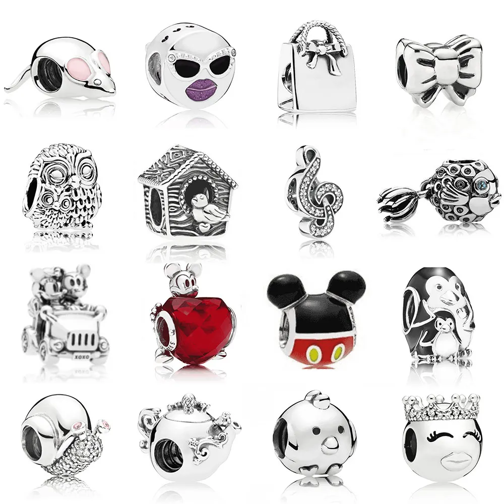 

ROBOL 925 Sterling Silver Original PAN Charm Beads DIY Bracele Advanced Factory 1:1 Original Product Of Fine Jewelry For Women
