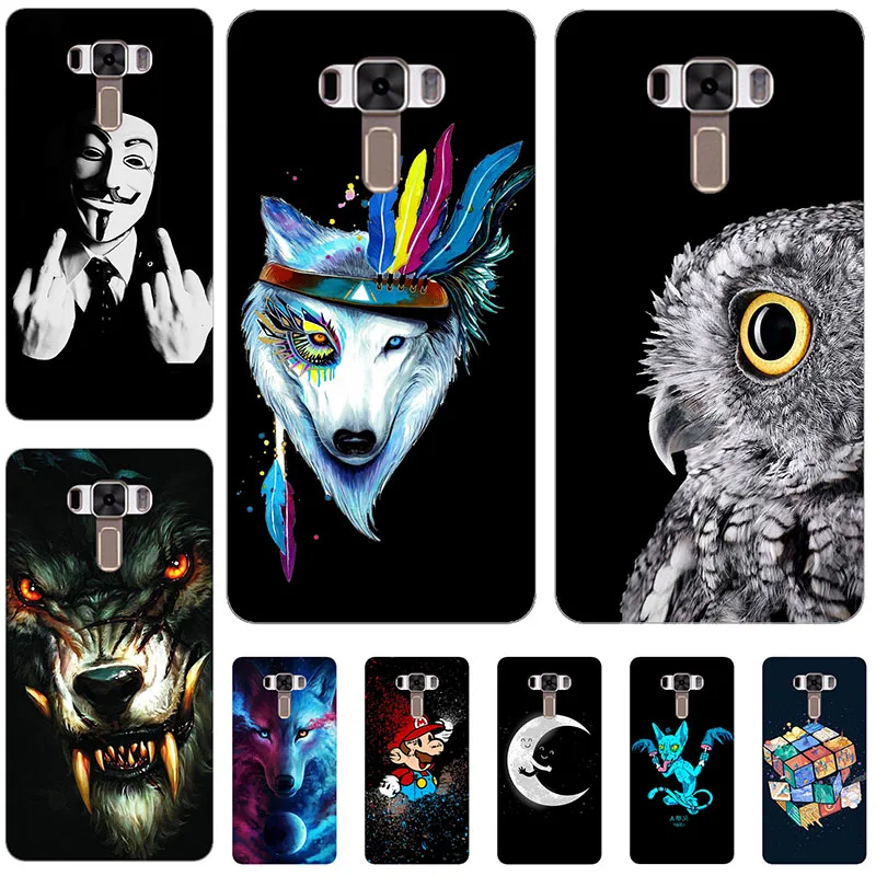 

Case For Asus ZenFone 3 ZE552KL 5.5" Pattern Silicone Case 3D Print PC Back Cover for Asus ZenFone 3 ZE552KL ZE 552KL Couque