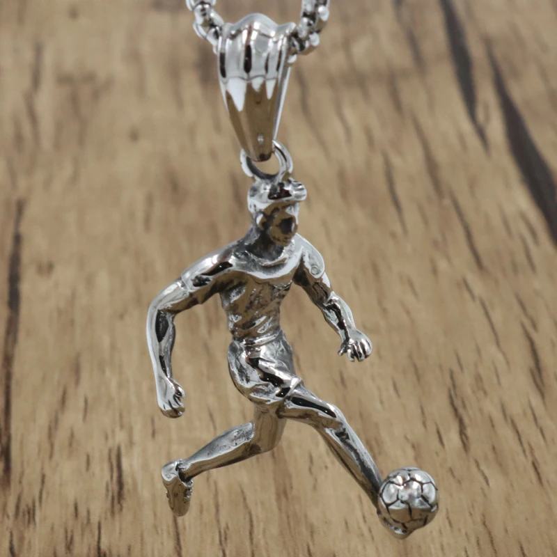 

World Cup Sporty necklace football Pendant With Chain Stainless Steel Soccer Necklace Gold Color Men/Women sport ball Jewelry