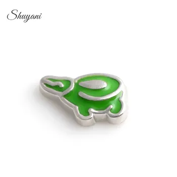 

F427 Shuyani 20pcs/lot Newest Alloy Metal Enamel Charms Floating Locket Charms for Living Memory Locket