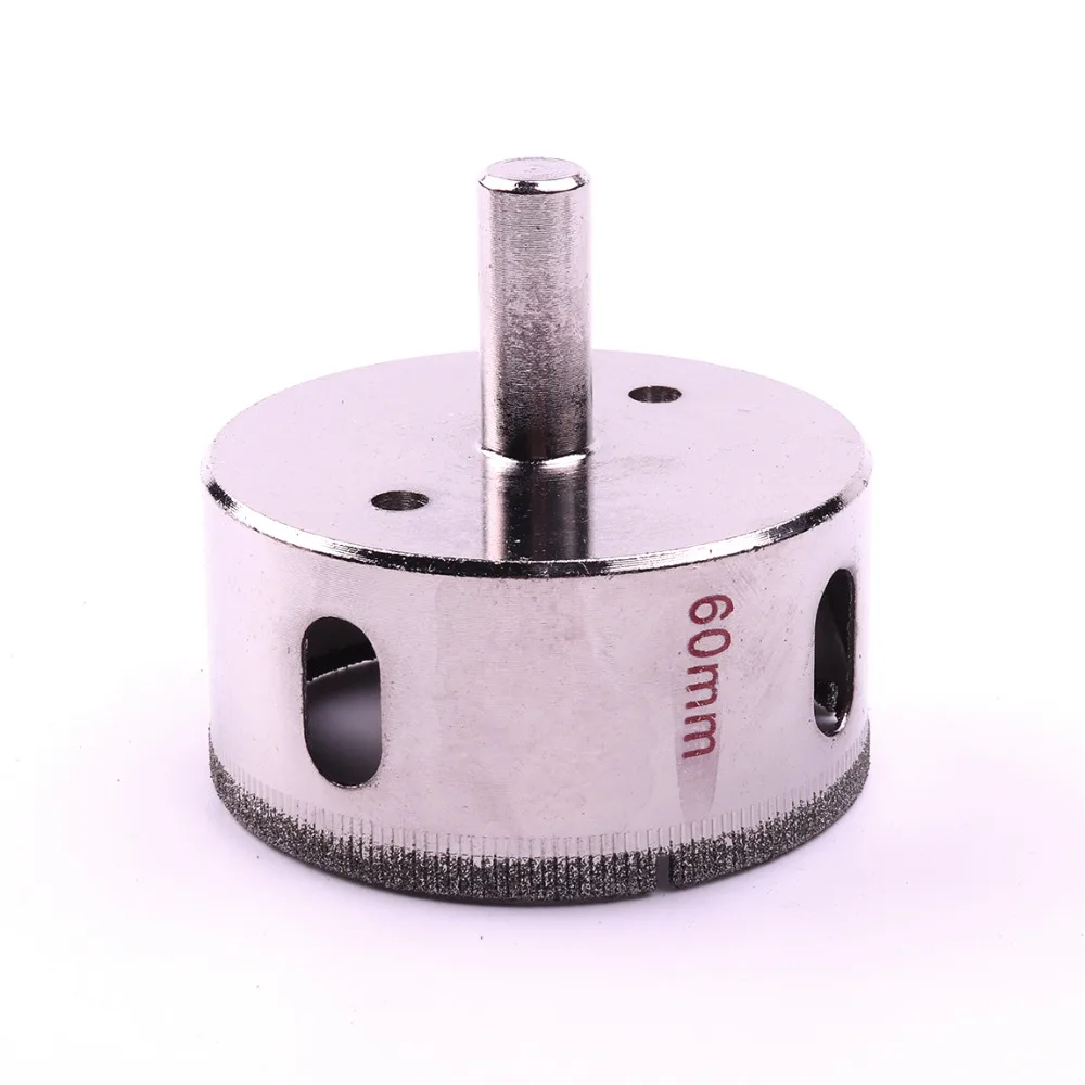 

Professional 60mm Diamond Core Drill Bit Metal Glass Working Drill Bit Length 50mm For Glass Ceramic Porcelain High Quality