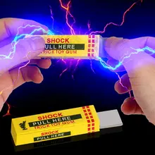 Juguete broma descarga eléctrica chewing gum pull Head shocking Toy niños regalo gadget broma gag divertido Juguetes (color al azar)