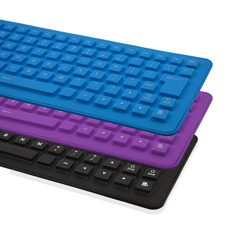 1Pc Waterproof USB Wired Portable Keyboard English Layout 85 Keys ...