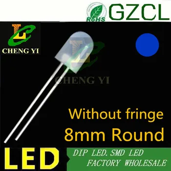 

Blue 8mm light emitting diode 465-475nm diffused dip led 3.0-3.5V(without fringe led)